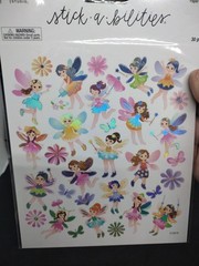 Fairies Flowers And Butterflies Sticker Sheet Stick A Bilities Craft Stickers