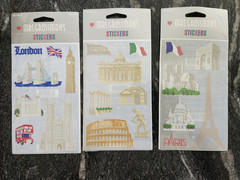 Mixed Lot Scrapbook Stickers Travel London Rome New York Paris Jolee’s Boutique
