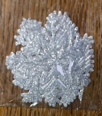 Recollections Snowflakes Snow Flakes Value Pack 24Pc CHRISTMAS Glitter Stickers