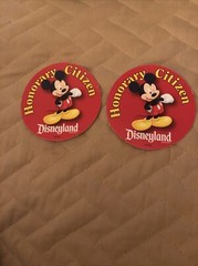 Disneyland Honorary Citizen Sticker X 2 – Rare and New.