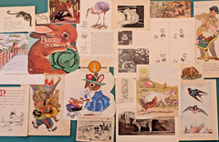 LOT 100 pc Vtg Animals Birds Book Plates Ephemera Pack Junk Journal Scrapbooking