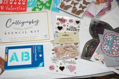 Lot of Scrapbooking Supplies Stickers , Stencils & Misc items Preowned