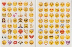 Over 288 High Quality Stickers EMOJIs Plus 6 Sheets