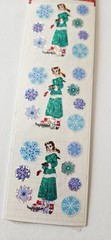Vtg Sandylion Stickers VHTF Skate Belle Beauty and the Beast Enchanted Christmas