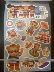 DANIEL TIGER’S NEIGHBORHOOD FAMILY 4 STICKER SHEETS New Stickers