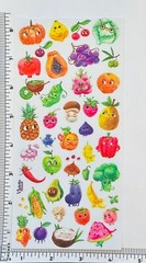 Violette Stickers Funny Face Produce Fruits & Veggies Craft Planner Supply