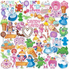 CANDY LAND VARIETY DIE CUT VINYL 50 CT STICKER PACK