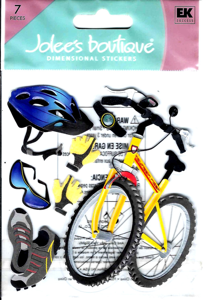 Jolee’s Boutique MOUNTAIN BIKING Dimensional Scrapbook Stickers