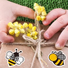 1000Pcs Bee Stickers for Kids Summer Plaid Bumble Bee Stickers World Bee Day …