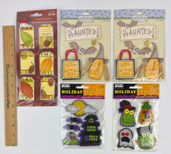 Scrapbook Lot Halloween Fall Scrapbooking Crafts Felt Stickers 3D Embellishments