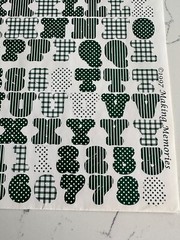 Making Memories Large Forest Green Upper/Lower Case ABC/123 Scrapbooking