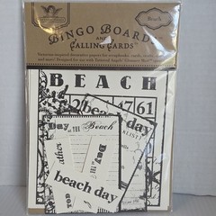 Bingo Cards Scrapbook Ephemera,/Junk Journal/Crafts- BEACH Theme