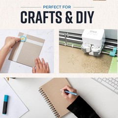 Bryco Goods Chipboard Sheets 8.5 X 11 – 100 Sheets Of 22-Point Kraft Board For