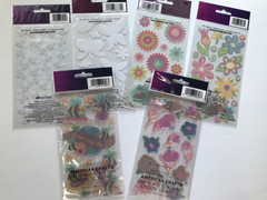 EK Success Sticko Flowers Bees Butterflies Stickers Lot Scrapbook Journal