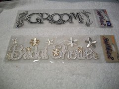Sticko Sew Whats? EK Success Embroidered Stickers GROOM