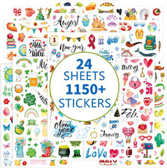 Planner Stickers 1150+ New Monthly Daily Planners Vintage Holiday Seasonal Happy