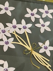 New Jolee’s Boutique VIOLET JEWELED FLOWERS Dimensional Stickers