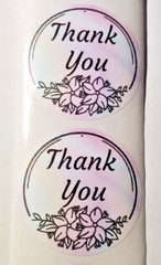 10 piece, 2″ inch Thank you Decals Seals Labels Craft Stickers.