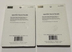 Karen Foster Sparkle Burst Brads Holly Berries 01849 Scrapbook Lot of 2 NEW READ