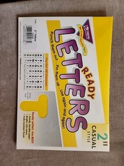 Ready Letters 2″ Casual Style 140 Characters Yellow T-434
