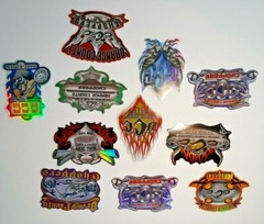 🔥OCC Orange County Choppers Logo Motorcycle Advertise Metallic Sticker x 11 -SR