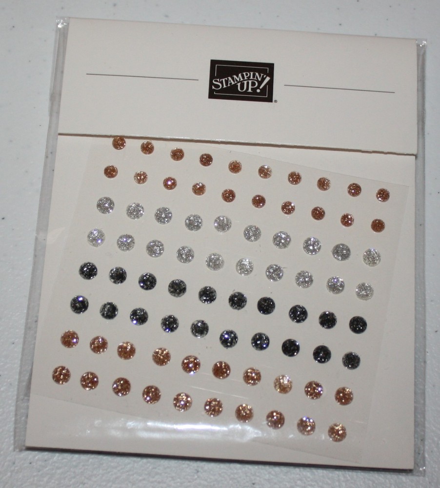 Stampin Up Retired Adhesive-Backed SPARKLE GEMS 244 Pieces