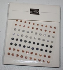 Stampin Up Retired Adhesive-Backed SPARKLE GEMS 244 Pieces