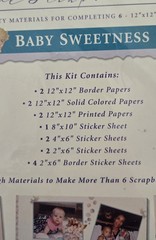 Michel&Company Creative Scrapbooking Kit,Baby Sweetness,6 12×12 Pages,Made in US