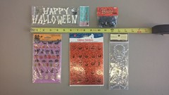 Halloween Party Lot 5 Crafts Skull Skeleton Bones Spiders Black Cats Bats READ