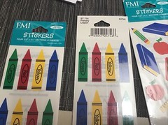 New FMI Frances Meyer Scrapbook Stickers School Days Chalkboards 6 Packs
