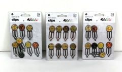 BasicGrey 3 Pkgs Decorative Paper Clips Metal Epoxy Journaling Scrapbooking