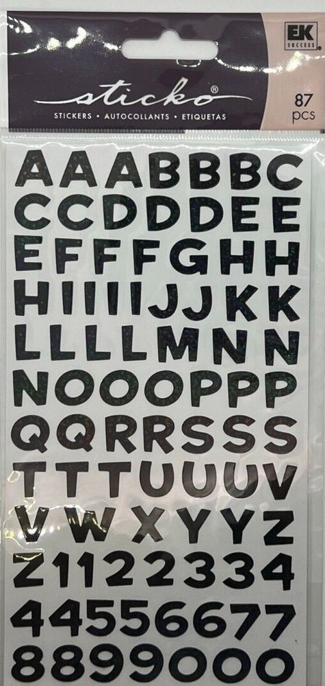 Alphabet Stickers | Flat Scrapbook Stickers | Multiple Brands and Themes
