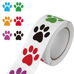 Animal Theme Adhesive Dog Footprint Sticker Assorted Size Home Decoration