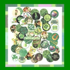 100 Precut ST PATRICK’s DAY BOTTLE CAP CHARM TRAY IMAGES 1 inch PADDY LUCK IRISH