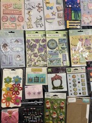 31 New in package scrapbook sticker lot – vintage stickers scrapbooking crafts