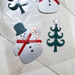 Meri Meri Snowman Christmas Tree Stickers Dimensional Embellishments Holiday