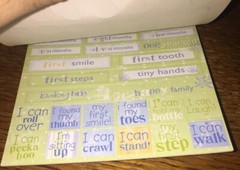 Deja Views Baby Boy 268 Stickers Tablet Blessing Miracle Scrapbook Infant POS-25