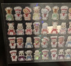 Kawaii Cute Sylvanian Families Calico Critters Animals Sticker Rare Htf Vintage
