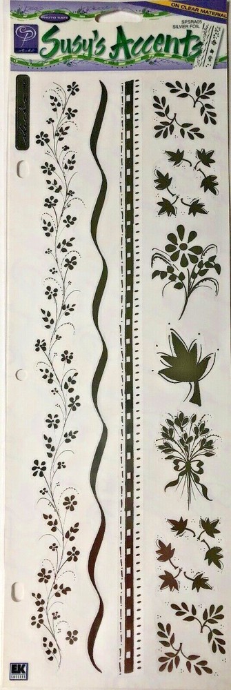 “Silver Foil» Accents Stickers-Susy Ratto – EK Success Stickopotamus NEW
