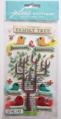 Jolee’s Boutique Large Dimensional Stickers – FAMILY TREE – 17 pcs