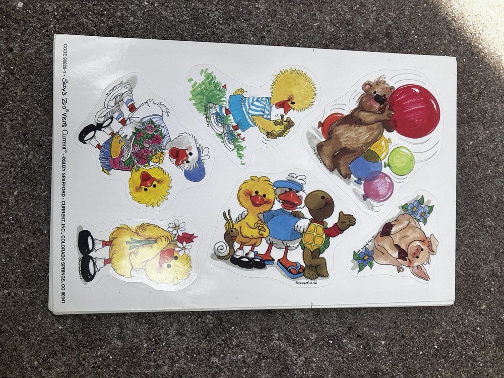 Suzy’s Zoo Visits Current Co Suzy Spafford 90828 6X9″ 18 Sheets VTG