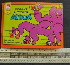 Vtg Trend Scratch n Sniff Sticker Book Collect A Sticker Album 13 blank pgs 1980