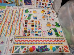 Vintage Sandylion Mrs. Grossman’s Circus Birthday Party Sticker Sheet Book Lot
