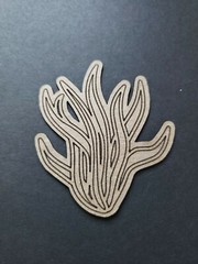 Chipboard Scrapbooking laser scored and cut die cut embellishments seaweed #1