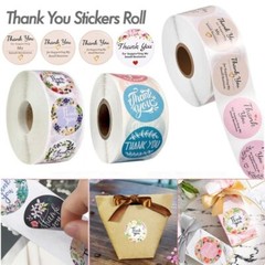 500x 1.0/1.5” Thank You Stickers Thank You For Supporting Small Business Labels