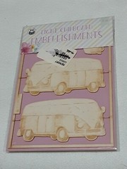 P13 Light Chipboard Embellishments Bundle 11 asst 4×6″ framew/engraved pieces