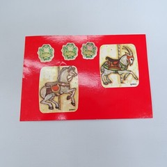 Vintage 80s STICKER Collection Album Scratch n Sniff Card Popcorn Garfield 1980s