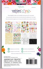 Shimelle REASONS TO SMILE STICKER BOOK (8) Sheets (417pc) GOLD GLITTER