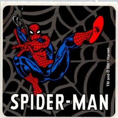 Y2K 2001 Marvel Spider-Man Sticker SandyLion SmileMakers VTG