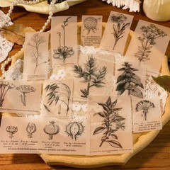 49pcs Vintage Junk Journal Mixed Textured Paper Scrapbooking Embellishments